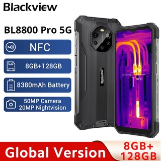 Blackview BL8800 Pro 5G 8GB+128GB Rugged Phone Thermal Imaging Camera FLIR® Cell Phone 6.58" 8380mAh Smartphone