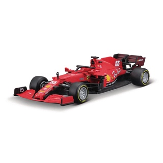 Bburago 1:43 Ferrari 2021 SF21 #55 Carlos Sain #โมเดลรถแข่ง ยานพาหนะ 16 F1 ของเล่นสําหรับเด็ก