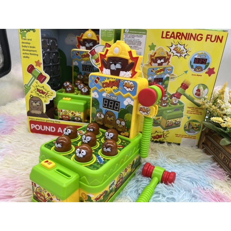 พร้อมส่ง!! ของเล่นเด็ก ของเล่นตุ่นทุบ ตัวทุบของเล่น ตัวทุบตุ่น ของเล่นทุบๆ Learning Fun ตุ่นญี่ปุ่น no.35839