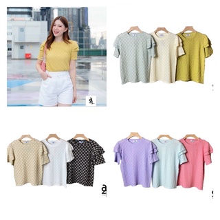 A21  เสื้อแขนสั้น แต่งระบาย 2 ชั้น CARDIGAN_NISTA