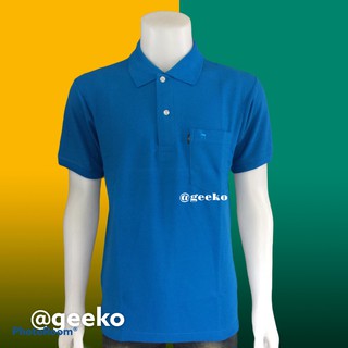 สีฟ้าสปอร์ต ผ้านุ่ม เนื้อละเอียดใส่สบาย Geeko เสื้อตรากวาง เบอร์39