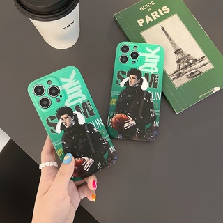 เคสโทรศัพท์มือถือแบบนิ่ม กันรอยเลนส์กล้อง ลาย SLAM DUNK Akira Sendoh สําหรับ iPhone14 13 11 12 Pro Max Xs Max XR