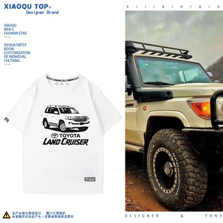 ยุโรปและอเมริกาภูเขา off-road land cruiser รถดัดแปลงเสื้อยืด Rand Cool Road Ze Desert 4x4 ขับเคลื่อนสี่ล้อ off-road แขนส