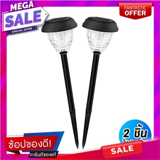 ไฟจัดสวน SOLAR BEC MALTA 0.2 วัตต์ เดย์ไลท์ สีดำ ไฟตกแต่งสวนโซล่าเซลล์ SOLAR GARDEN SPIKE LIGHT BEC MALTA 0.2W DAYLIGHT