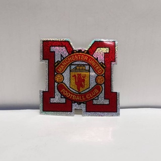 สติ๊กเกอร์ PVC เกล็ดวาว โลโก้ แมนเชสเตอร์ยูไนเต็ด Manchester United F.C. sticker logo man u man-u manu แมนยู