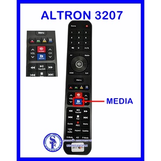 รีโมททีวี ALTRON อัลตรอน รุ่น LTV-3207 มีปุ่ม MEDIA