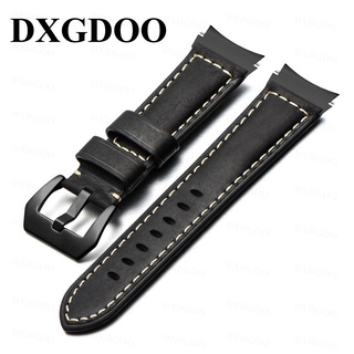 Dxgdoo สายนาฬิกาข้อมือ หนังวัวแท้ อุปกรณ์เสริม สําหรับ Samsung Galaxy Watch 5 Cowhide Watch Band Galaxy Watch 4 Classic Watch