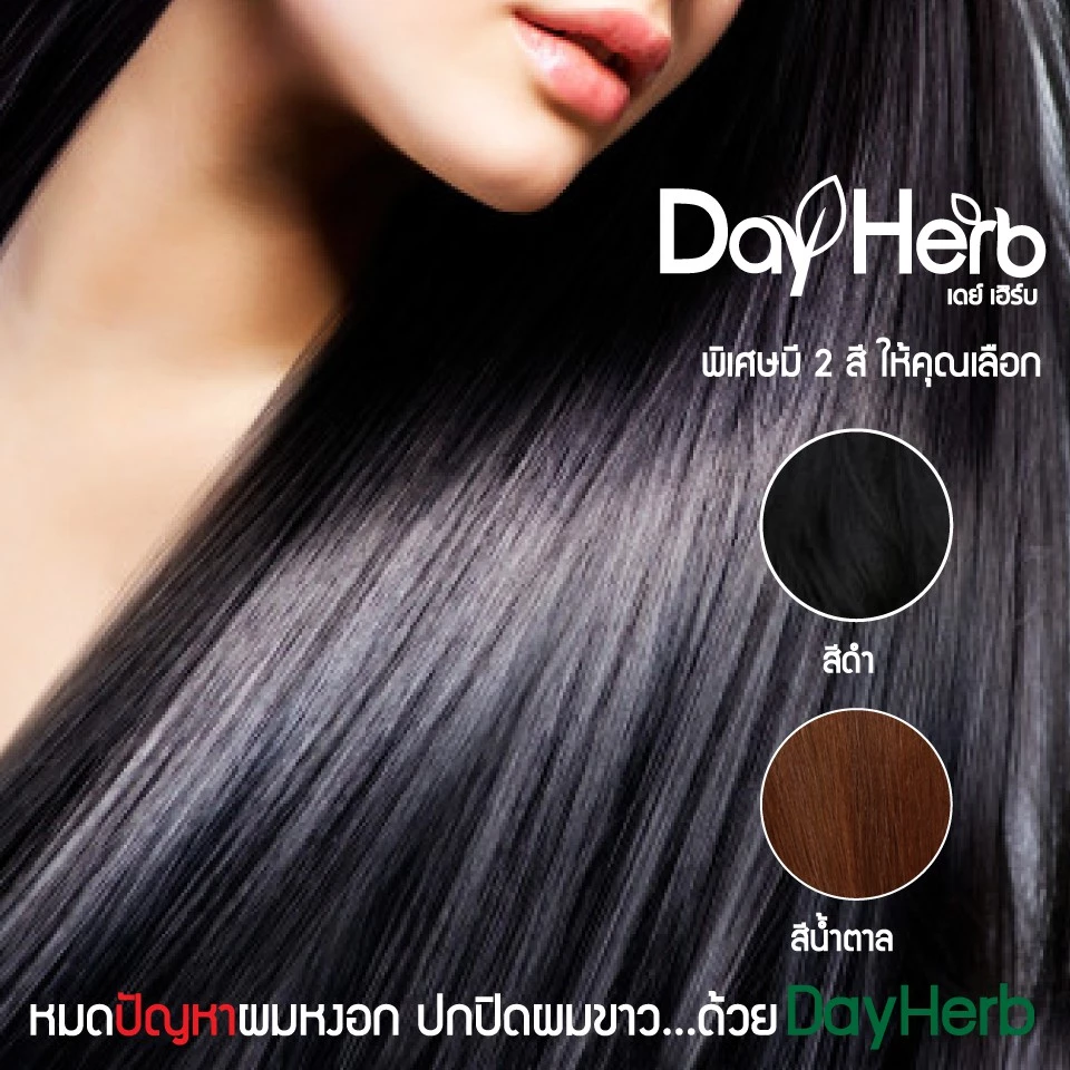 DayHerb  แชมพูปิดผมขาว สมุนไพรแท้ ปิดหงอก ลดหงอก ใน 5 นาที thumbnail 10