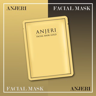 ANJERI FACIAL MASK ทองคำ แบบแผ่น