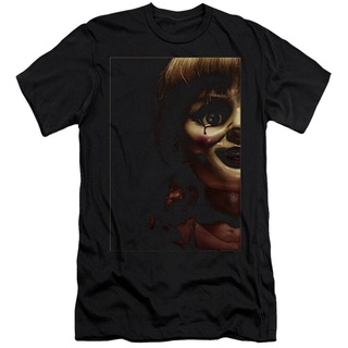 ขายดี!ขายดี เสื้อยืดลําลอง แขนสั้น พิมพ์ลายโปสเตอร์ Annabelle Premium Canas สีดํา AAacnk62JLjjpd89S-5XL