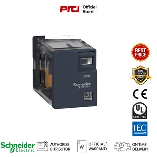 Schneider Electric RXM4LB2P7 รีเลย์ Non-Latching Relay รุ่น RXM, 3A, 230VAC, 4PDT, LED, Plug-in