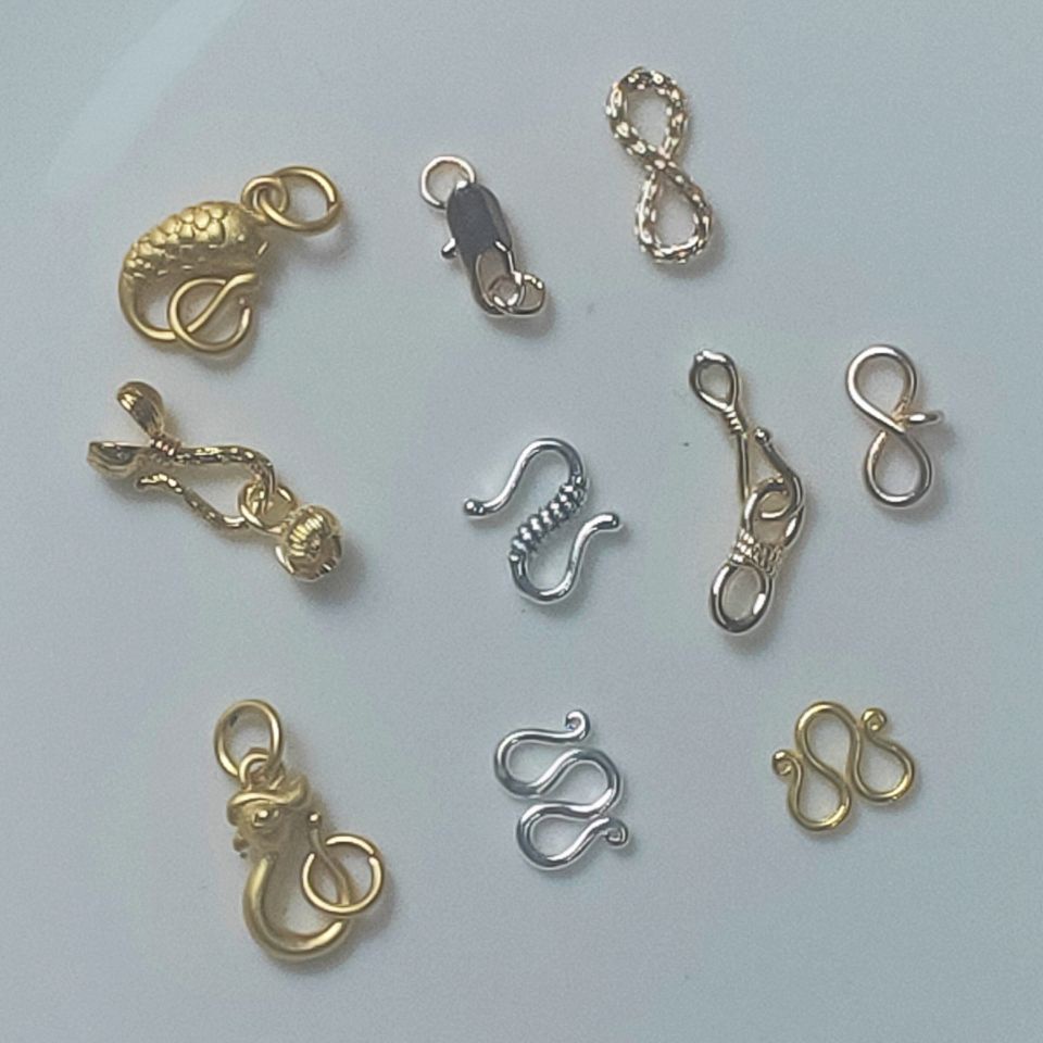 2319 สร้อยคอสร้อยข้อมือ Link Buckle End Buckle ตะขอปลาหัวเข็มขัดกุ้งก้ามกรามหัวเข็มขัดสปริง S หัวเข็