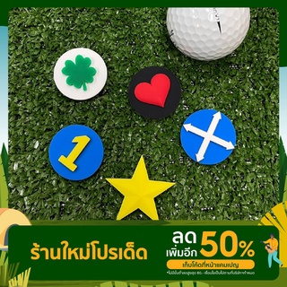 Golf Ball Marker กอล์ฟบอลมาร์คเกอร์ ผลิตจากยางซิลิโคนอย่างดี ขนาด 3x3 ซม. หนา 4 มม.