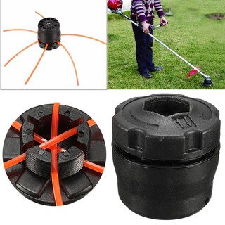 NEW ABS Plastic Line Trimmer Head with 3 Mowing Ropes Set for Lawn Brush Cutter