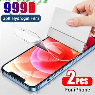 2Pcs/lot ฟิล์มไฮโดรเจล Hydrogel สำหรับ iPhone 17 16 15 14 13 12 11 Pro Max XS XR X 6 6S 7 8 Plus SE
