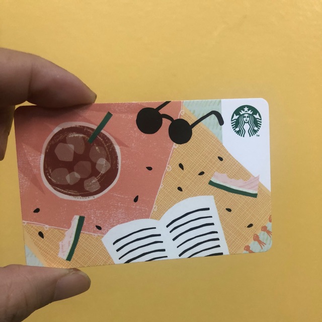 Starbucks card ของไทยไม่ขูดพิน ไม่มีเงินในบัตร