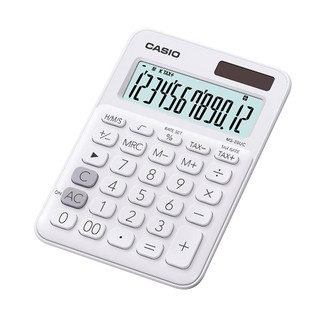 เครื่องคิดเลข สีขาว คาสิโอ MS-20UC-WE White Calculator Casio MS-20UC-WE