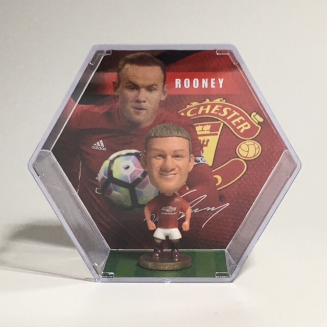 Manchester United โมเดลนักฟุตบอล Wayne Rooney พร้อมกล่องอะครีลิค