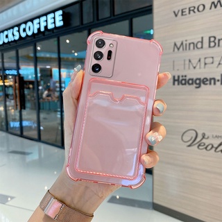 เคสใส แบบนิ่ม พร้อมช่องใส่บัตร กันกระแทก สําหรับ Samsung Galaxy A53 A33 A13 A51 A50 A10s A21s A02s