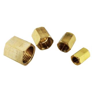 Brass Pipe Fitting Hex Body Female Coupling 1/8" 1/4" 3/8" 1/2" 3/4" 1" BSPP