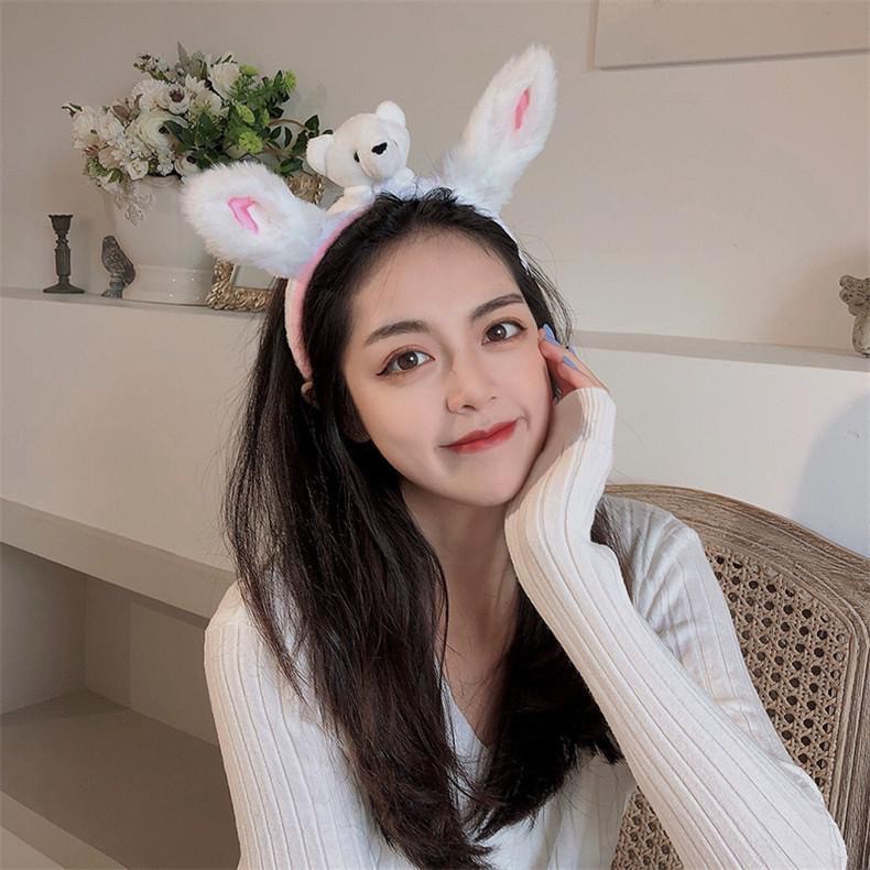 ที่ึคาดผมกะต่ายคาดพมสีม่วงพาสเทลสินค้าพร้อมส่งคาดผมสเตลล่าใส่ถ่ายรูปสวยๆ