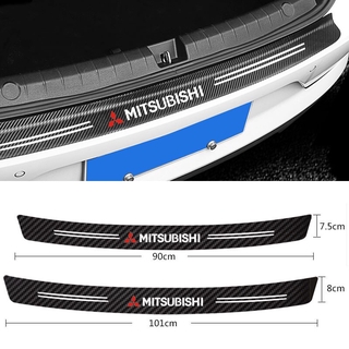 มิทสึบิชิ สติกเกอร์คาร์บอนไฟเบอร์ 5d ติดท้ายรถยนต์  Car Styling Bumper Trunk Carbon Fiber Sticker For Mitsubishi Xpander Mirage ASX Outlander Pajero 2020 Accessories