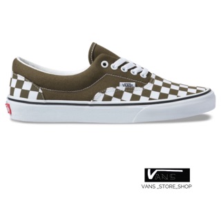 VANS ERA CHECKERBOARD BEECH TRUE WHITE SNEAKERS สินค้ามีประกันแท้