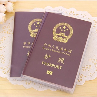 Waterproof PVC Passport Cover Transparent Passport Holder Cover Clear ID Card Holder Case For Travel