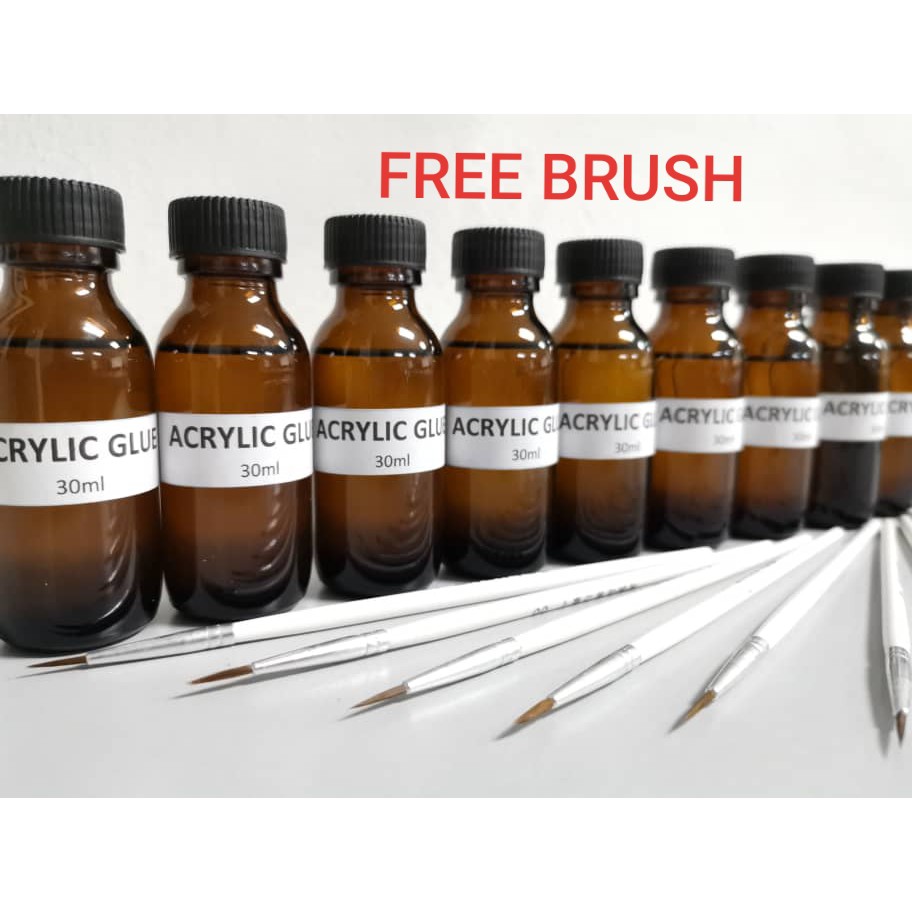 ACRYLIC SHEET GLUE LIQUID / ฟรีแปรง