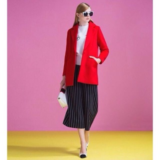 Mid Red wool coat