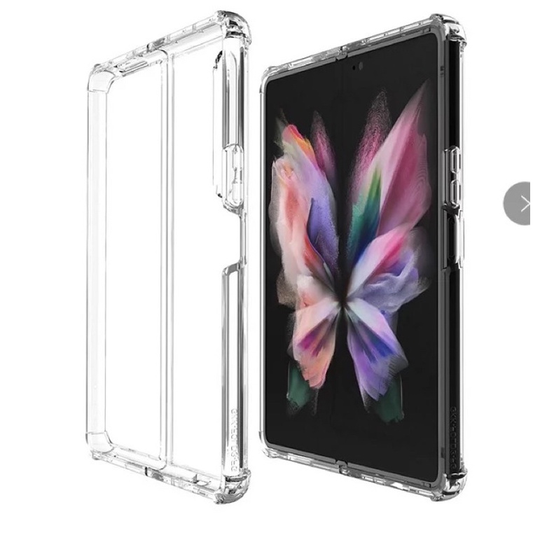 Samsung Z Flip 4/Z พับ 4/Z พับ 3/Z Flip 3 Clear Case Clear Anti Crack กันชนโปร่งใส