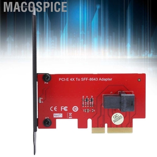 [READY STOCK] อะแดปเตอร์แปลง Macospice Sff-8643 เป็น Pci-E4X พร้อม 1 Mini-Sas Hd 36 Pin ตัวเมีย