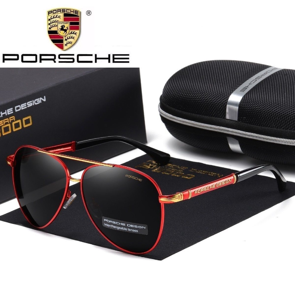 จัดส่งที่รวดเร็ว Porsche ! แว่นตากันแดด เลนส์โฟโตโครมิก สําหรับผู้ชาย เหมาะกับการขับขี่ พร้อมส่ง