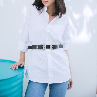 OXFORD WHITE SHIRT ผ้าเนื้อดีนำเข้าจากประเทศญี่ปุ่น