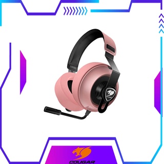 COUGAR - HEADSET PHONTUM ESSENTIAL PINK หูฟัง เกมมิ่ง รับประกัน 1 ปี