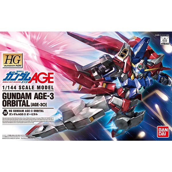 Bandai HG Gundam AGE-3 Orbital 4573102628305 (Plastic Model)