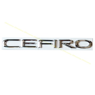 โลโก้ Cefiro ขนาด 2 X 22 cm. สีโครเมี่ยม สำหรับ NISSAN CEFIRO