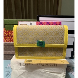 🔥กระเป๋า Tory Burch Tmonogram Jacquard Shoulder Bag