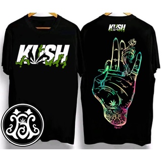 ผ้าฝ้าย 100%เสื้อยืด kush เสื้อยืดสุดเท่ Crew neck T-shirt. Oversized T-shirt เสื้อยืดผ้าคอตตอน V.24S-3XL