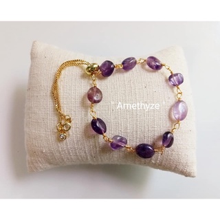 ข้อมือฟรีฟอม"AMETHYZE"อเมทีสต์