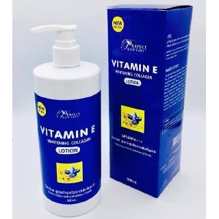 Vitamin E Whitening Collagen Lotion โลชั่นวิตามินอี สูตรบำรุงผิวขาวเข้มข้น 500 ml.