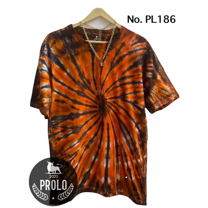 เสื้อมัดย้อมก้นหอยส้มดำ ผ้าCottonแท้100
