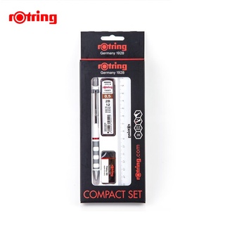 ชุดดินสอกด 4 ชิ้น/ชุด ยี่ห้อ Rotring COMPACT SET พร้อม ยางลบ ไม้บรรทัด ไส้ดินสอ2B