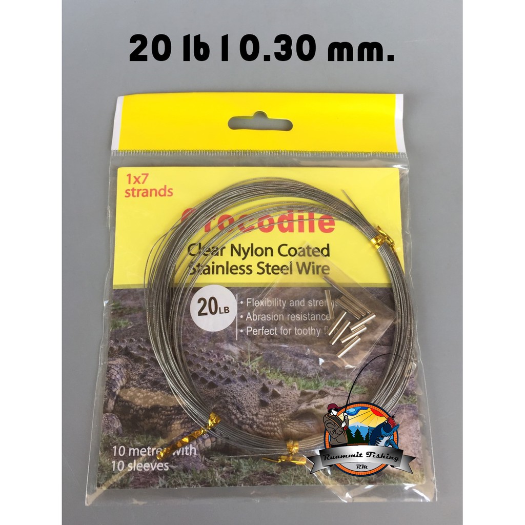 สายสลิงจระเข้ Crocodile Clear Nylon Coated Stainless Steel Wire 1x7 strands - รูปที่ 5