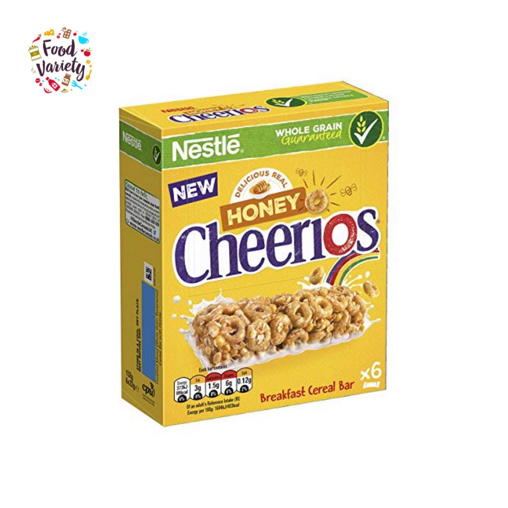 [Best Before 30-Jul-2026]Nestle Cheerios Honey Breakfast Cereal Bars 132g เนสท์เล่ เชอริโอส์ บาร์ซีเ