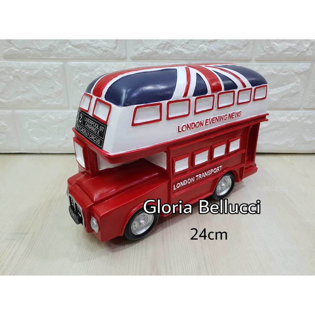 JUMBO ENGLAND LONDON BUS MINIATURE DISPLAY SOUVENIR