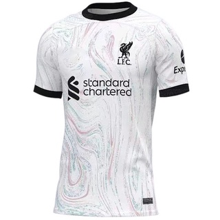 เสื้อเชิ้ต ลาย Liverpool Away your สีขาว สําหรับผู้ชาย