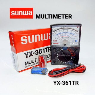 SUNWA YX-361TR มัลติมิเตอร์แบบอนาล็อก มัลติมิเตอร์แบบเข็ม มิเตอร์วัดไฟ สินค้างานเกรด A