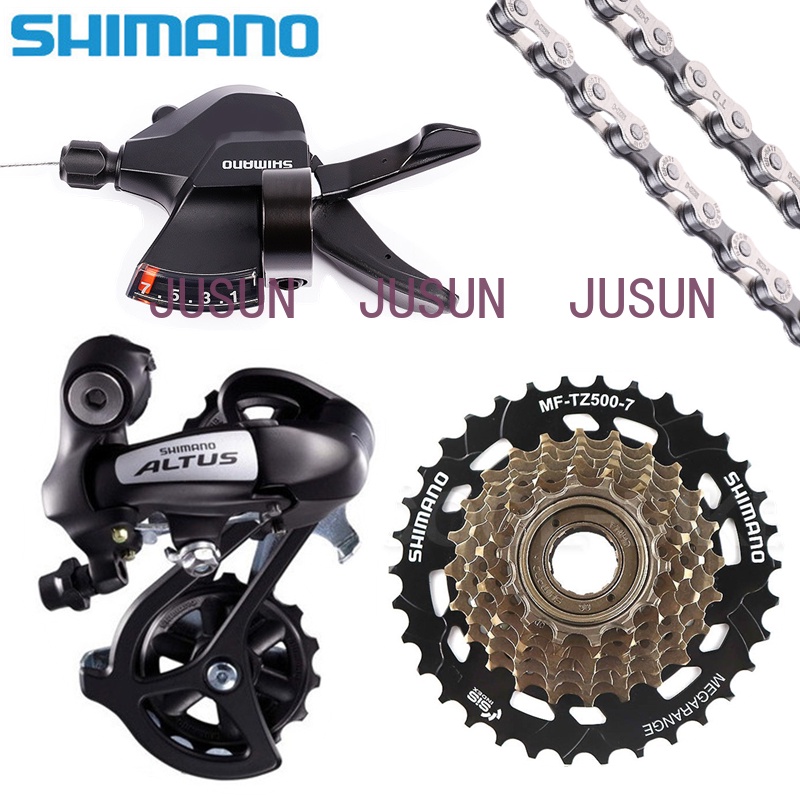 Shimano Altus M310 1x7 Speed Groupset MTB พร้อมคลัสเซ็ตและโซ่ สำหรับจักรยานขึ้นเขา