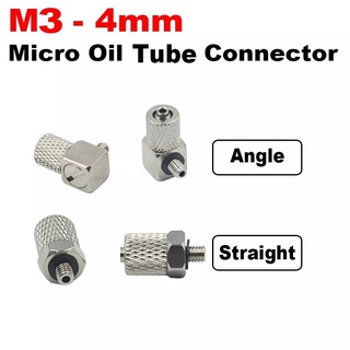 M3-4mm Connector For Hydraulic Oil Pipe and Telescopic boom 1:14 RC Excavator Trailer Car Parts